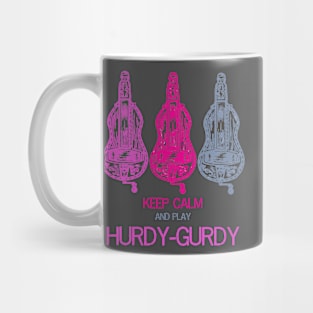 Hurdy-gurdy keep calm design Mug